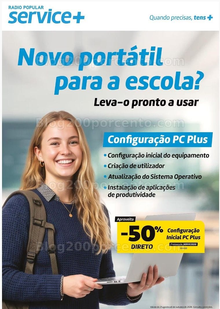 Antevisão Folheto RADIO POPULAR Regresso às Aulas Promoções de 1 a 30 setembro